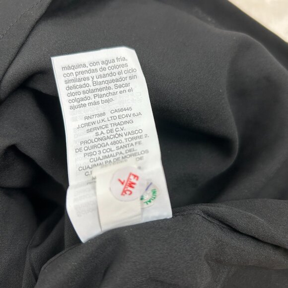 NWT J Crew Black Lace Top Size 00 Short Sleeve Eyelet Lace Blouse - Picture 8 of 12